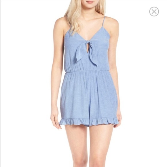 Nordstrom Other - Blue romper with ribbon